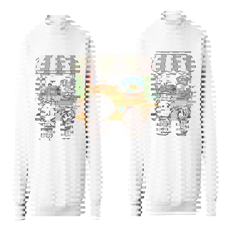 ねこぺん日和 ドーナツワゴン スウェットシャツ