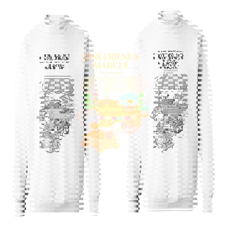 ねこぺん日和 ドーナツ屋さんロゴ付 スウェットシャツ