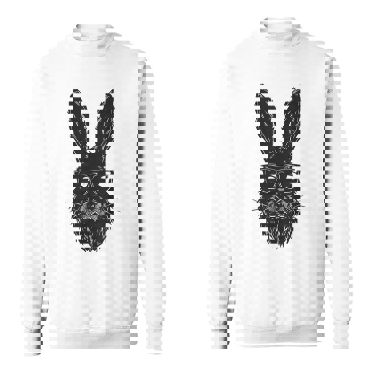 ひげバニーフェイス サングラス付き イースターデー 2024 男性 男の子 子供 スウェットシャツ