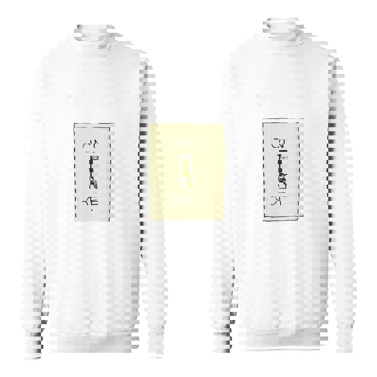 やる気スイッチ Off やる気スイッチ故障中 スイッチ おもしろ バックプリント 後ろプリント スウェットシャツ