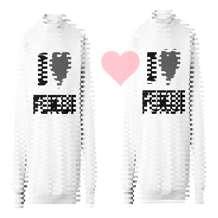 アイハート 福井 日本 愛 日本土産 スウェットシャツ