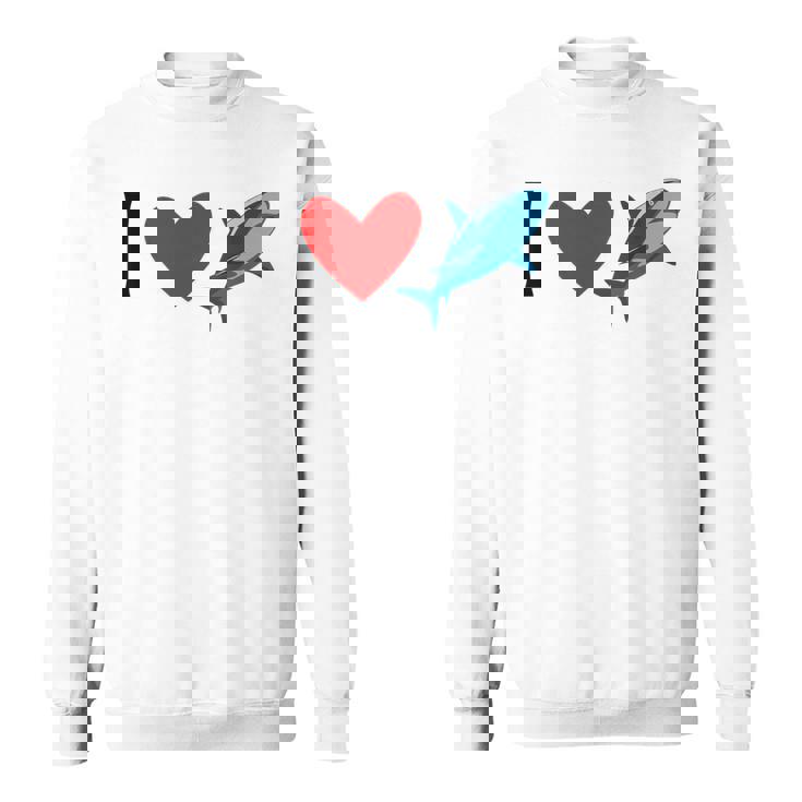 アイ・ラブ・シャークス スウェットシャツ