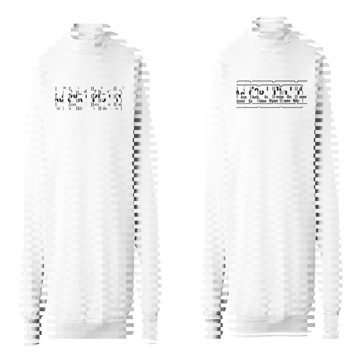 アコーディオン楽器 元素周期表 アコーディオン奏者 スウェットシャツ