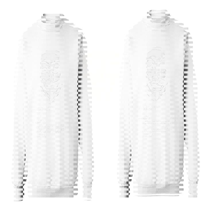 アノニマス マスク ガイ・フォークス・マスク ハッカー集団 スウェットシャツ