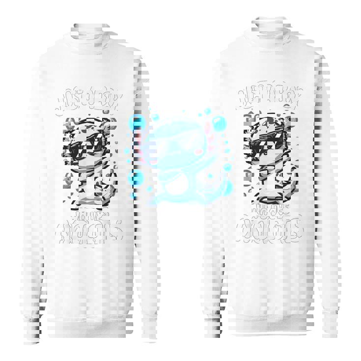 アホロートルを愛するjust A Boy スウェットシャツ