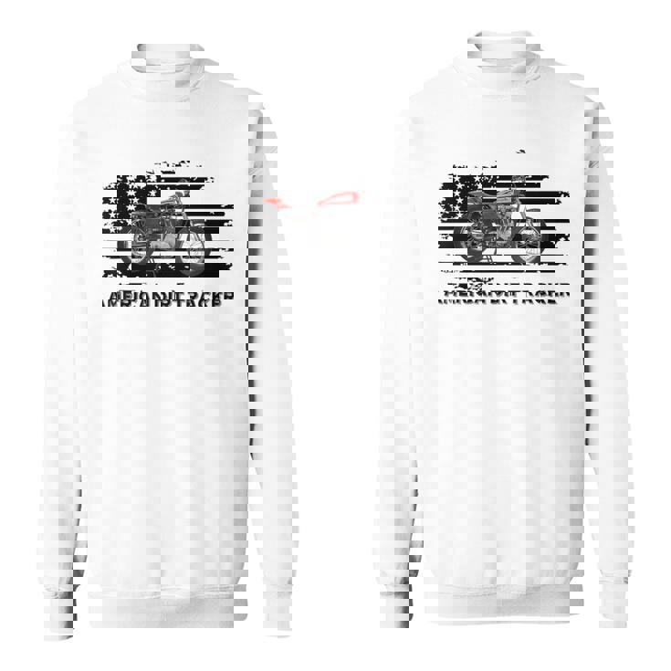 アメリカンダートトラッカー フラットトラックレーサー ダートトラック メンズ ボーイズ スウェットシャツ