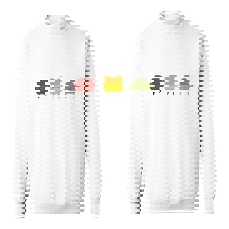 アームチェア哲学者 表面的な理論家 長袖tシャツ スウェットシャツ