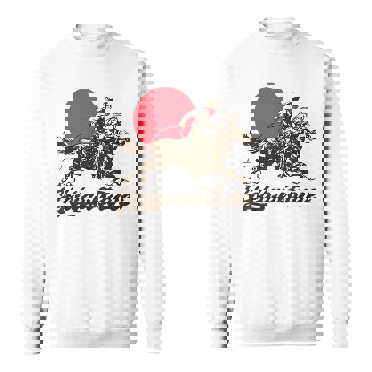 イエローストーン国立公園 カウボーイ&馬 ラングラー ビンテージ スウェットシャツ