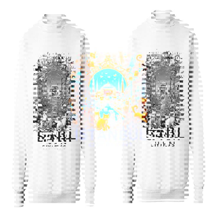 イスタンブール、トルコ 猫の街 Istanbul Turkey City Of Cats スウェットシャツ