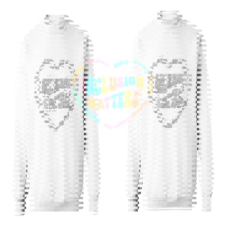 インクルージョン マターズ 自閉症 意識 スピード 教師 優しさ 長袖tシャツ スウェットシャツ