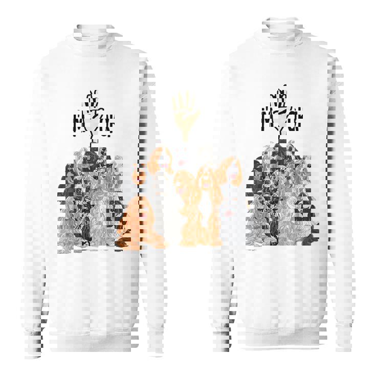 イングリッシュコッカースパニエルがいっぱい スウェットシャツ