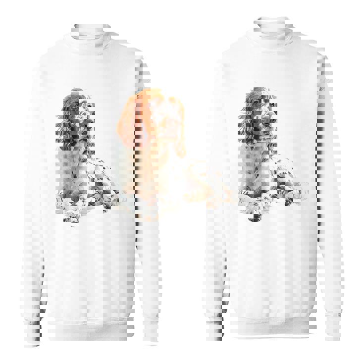 イングリッシュセッター 犬 モチーフ ペット アートワーク イングリッシュセッター スウェットシャツ