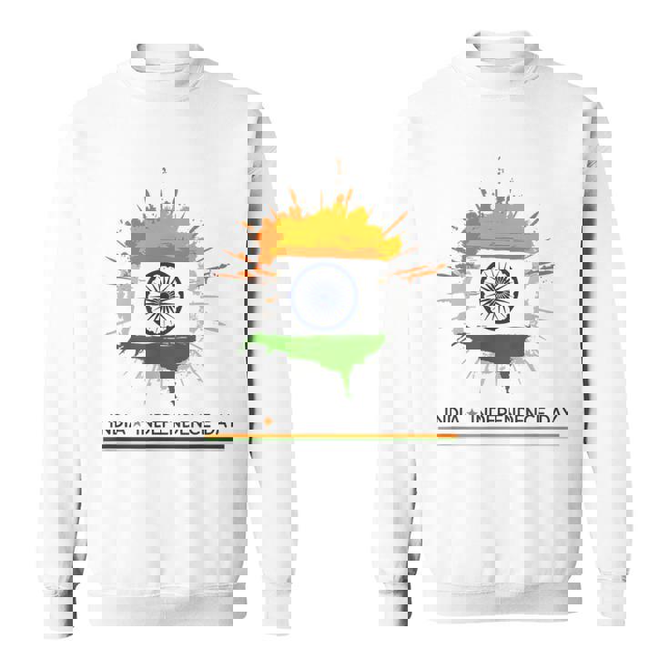 インド独立記念日 1947年8月15日 インド国旗 愛国心 スウェットシャツ