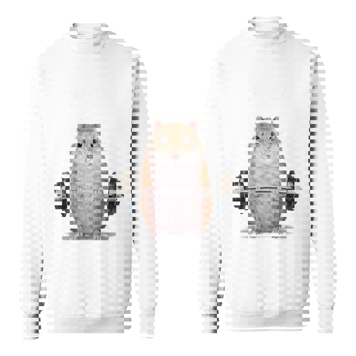 ウェイトリフティング 筋トレ バーベル やる気がないなら家に帰れ ジャンガリアンハムスター スウェットシャツ