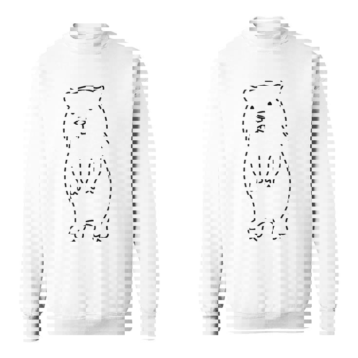 ウォンバット かわいいげっ歯類 森の動物図鑑 スウェットシャツ