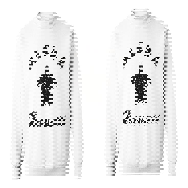 ウミガメ アロハ ハワイ Hi ハワイアンアイランド ホヌ ビンテージ クール スウェットシャツ