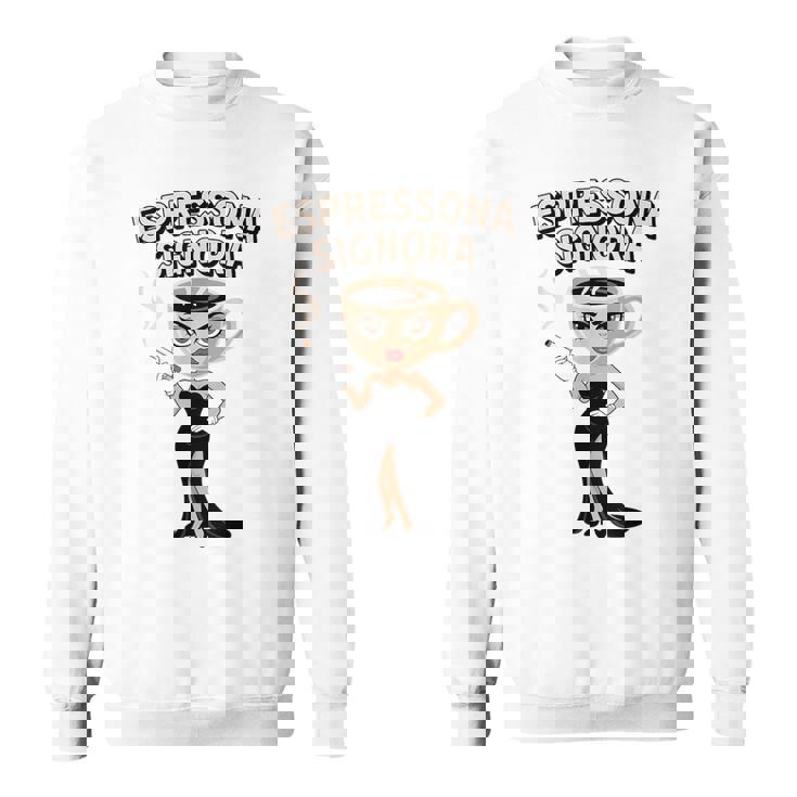 エスプレッソナ シニョーラ イタリアン Brainrot コーヒーミーム スウェットシャツ