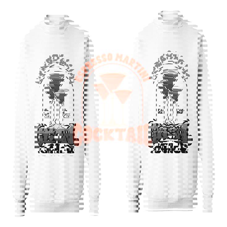 エスプレッソ・マティーニ・ソーシャル・クラブ・ウォッカ・コーヒー・ラバー・カクテル スウェットシャツ