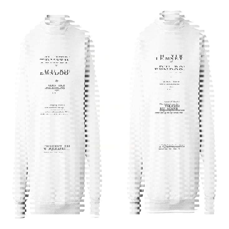 エドウィン・ドロードの謎 チャールズ・ディケンズ タイトルページ スウェットシャツ