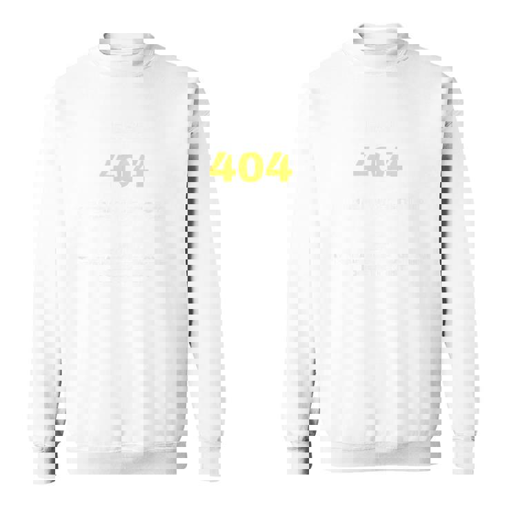 エラー404デジタル表現 スウェットシャツ