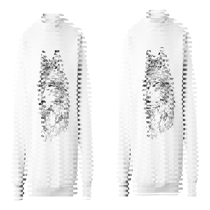 オオカミ イラスト デザイン 動物 シンボル ギフト スウェットシャツ