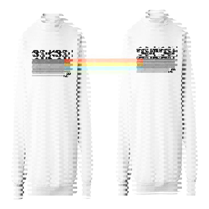 オシュコシュ、ウィスコンシン州エリアコード 920 レトロヴィンテージスタイルtシャツ スウェットシャツ