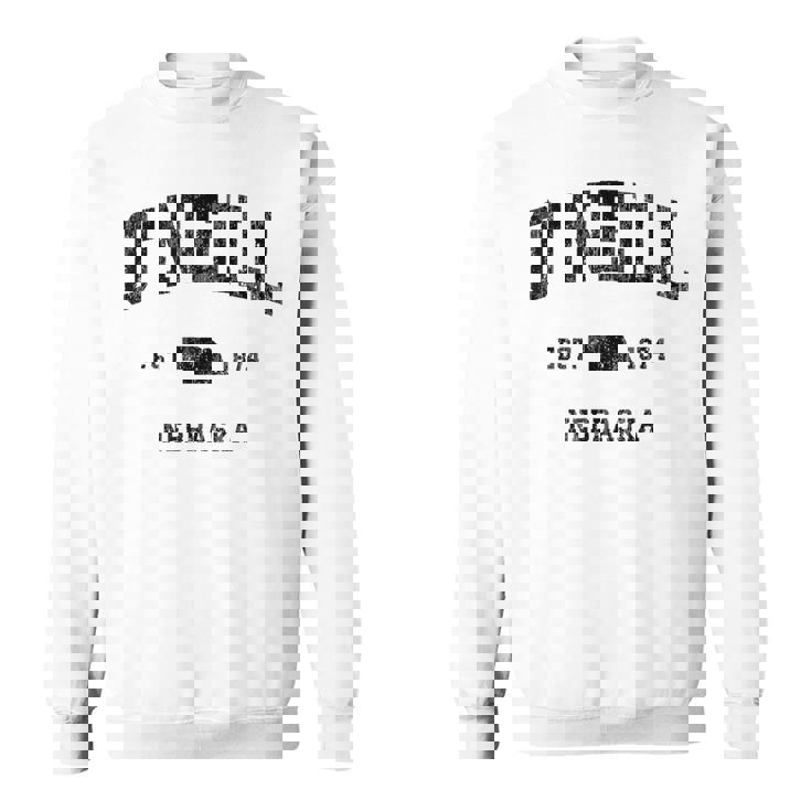 オニール ネブラスカ Ne ビンテージ アスレチック ブラック スポーツデザイン スウェットシャツ