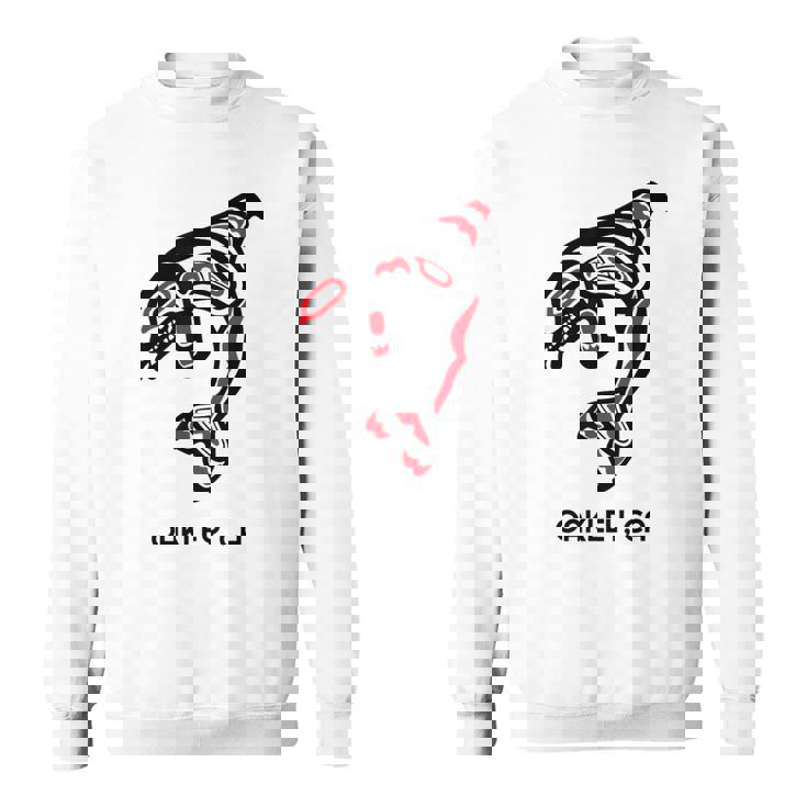 オークリー、カリフォルニア オルカキラー クジラ ネイティブアメリカン ギフト スウェットシャツ