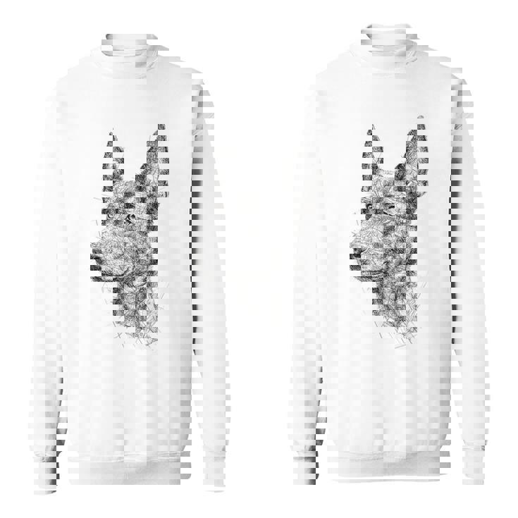 オーストラリアンケルピー 犬 モチーフ ペット アートワーク オーストラリアンケルピー スウェットシャツ