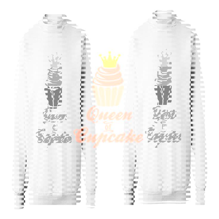 カップケーキの女王 長袖tシャツ スウェットシャツ