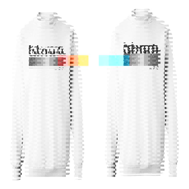 カトマンズ ネパール レトロスタイル ビンテージデザイン スウェットシャツ