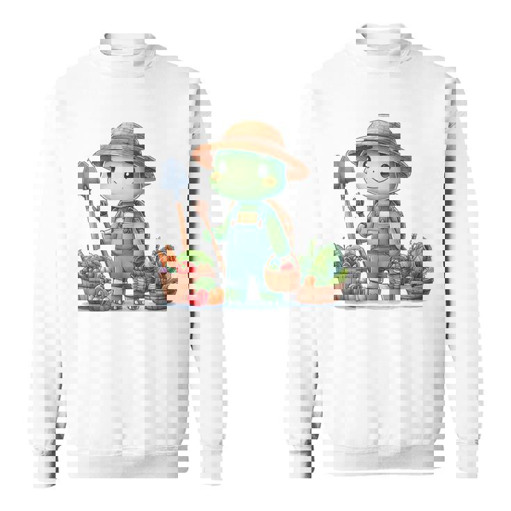 カメは農夫、かわいいデザイン。 スウェットシャツ