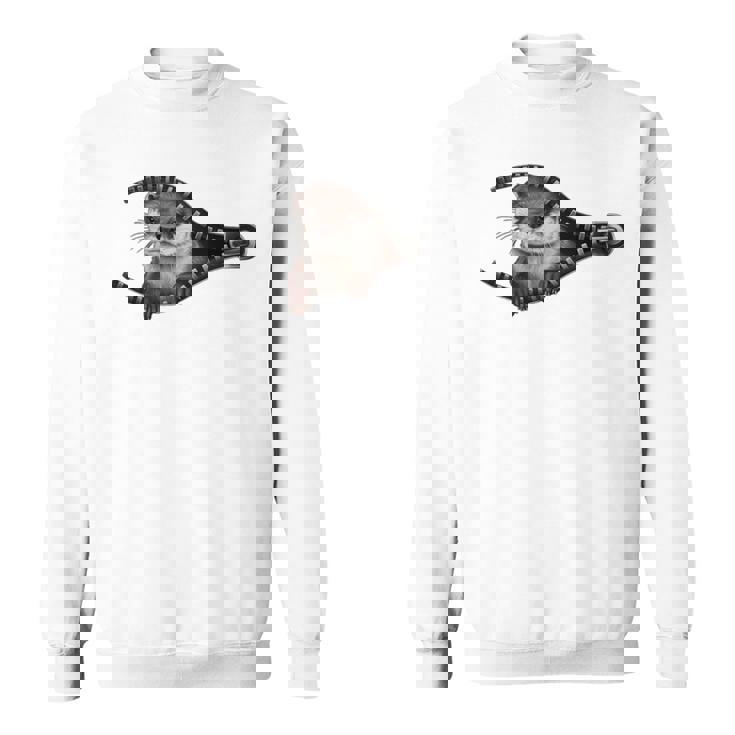 カワウソ 長袖tシャツ スウェットシャツ