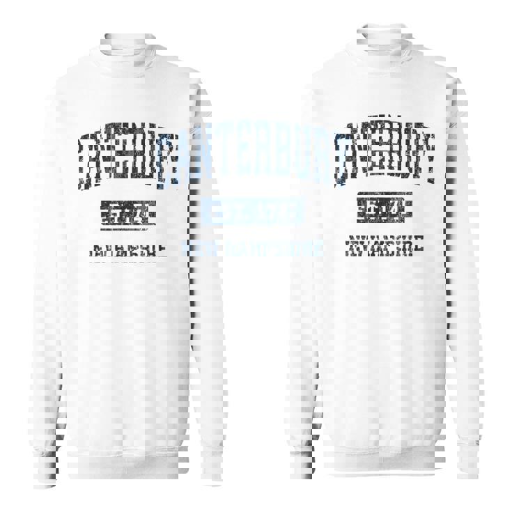 カンタベリー ニューハンプシャー州 ニューハンプシャービンテージアスレチックスポーツデザイン スウェットシャツ