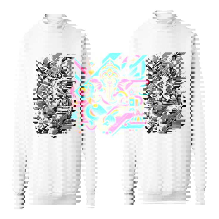 ガネーシャモダンポップ スウェットシャツ