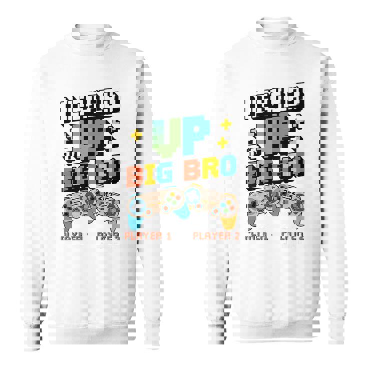 キッズ Leveled Up Big Bro 2025 ビッグブラザー幼児に昇格 スウェットシャツ