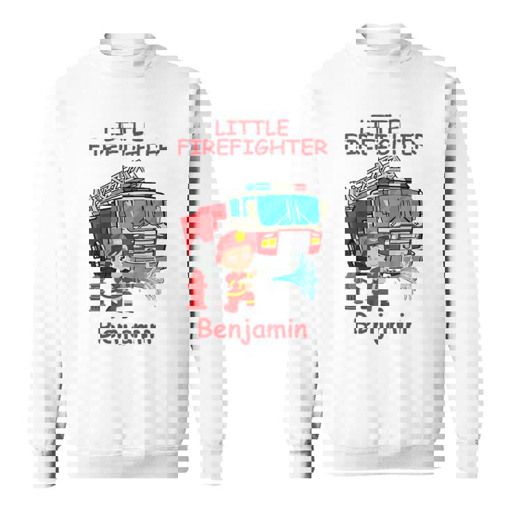 キッズ 消防署の消防車 小さな消防士ベンジャミン スウェットシャツ