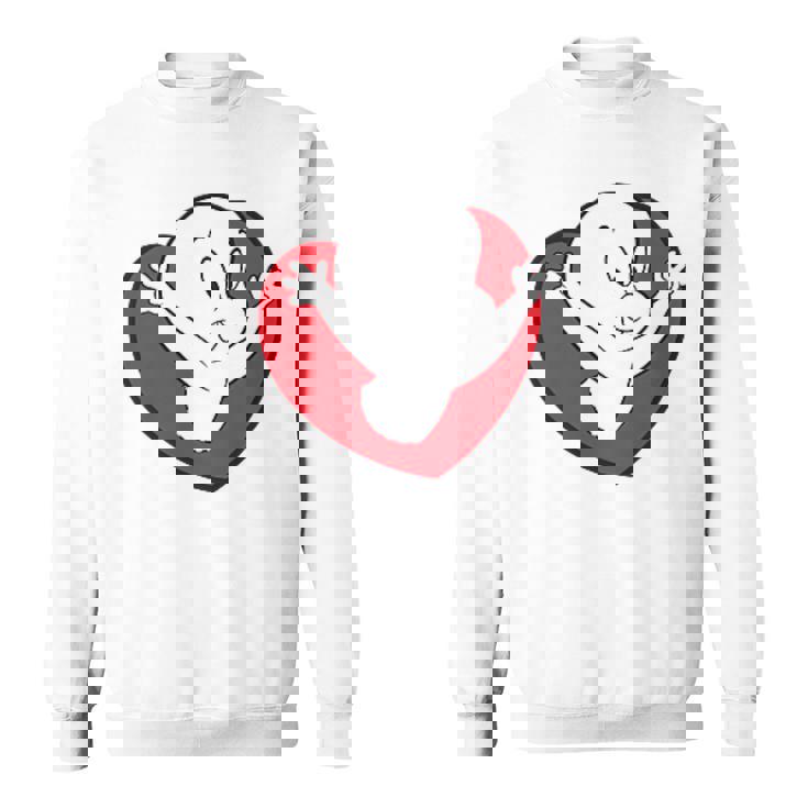 キャスパー・ザ・フレンドリー・ゴースト バレンタインデーのフロント&バック スウェットシャツ