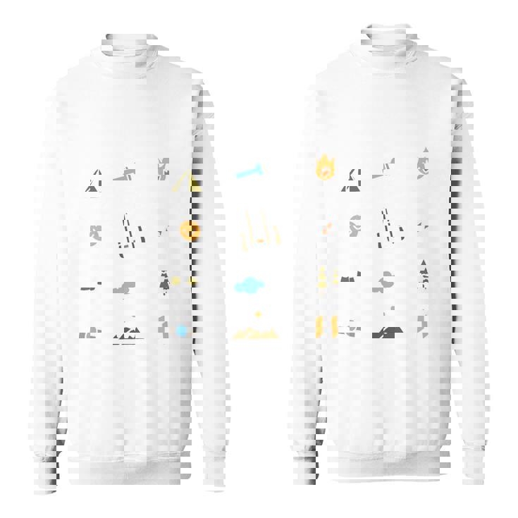 キャンプ 楽しい グループ キッズ ティーン 家族 マッチング 長袖tシャツ スウェットシャツ