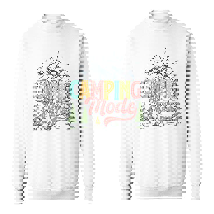 キャンプモード おもしろキャンパー 自然愛好家 スカウト ハローサマー スウェットシャツ