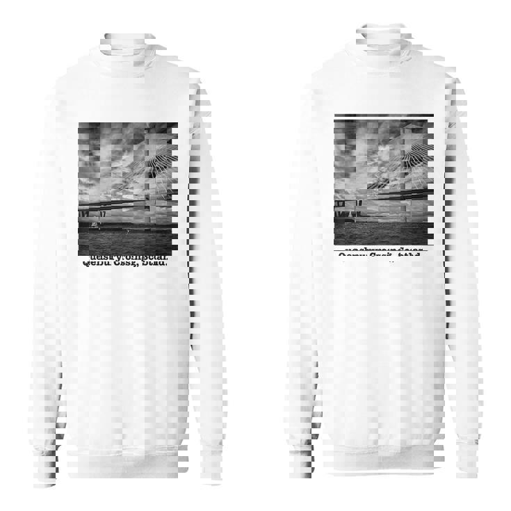 クイーンズベリークロッシング スコットランド 写真 風景 B&W ライト スウェットシャツ