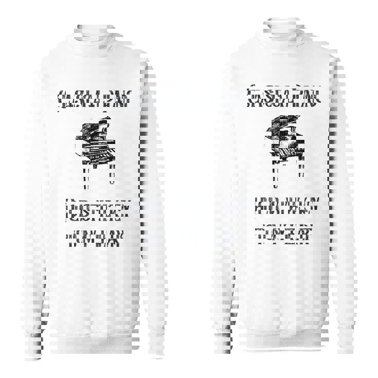 クラシックピアノ スウェットシャツ