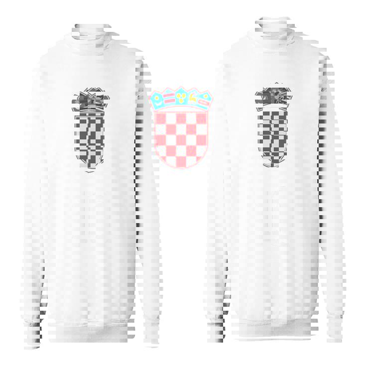 クロアチア ヴィンテージ クロアチア国旗tシャツ スウェットシャツ
