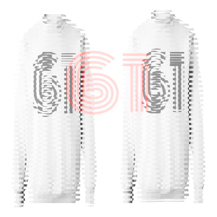 クールレトロライティングジャージ、背番号61 1961 スウェットシャツ