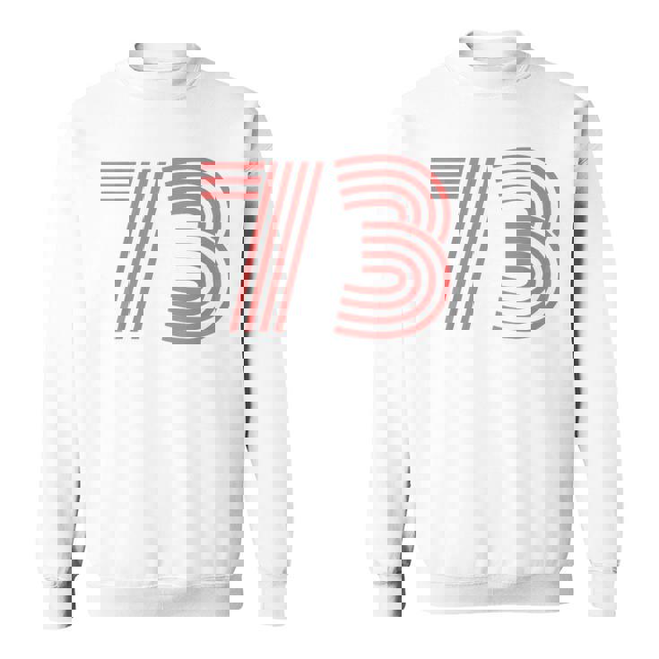 クールレトロライティングジャージ、背番号73 1973 スウェットシャツ