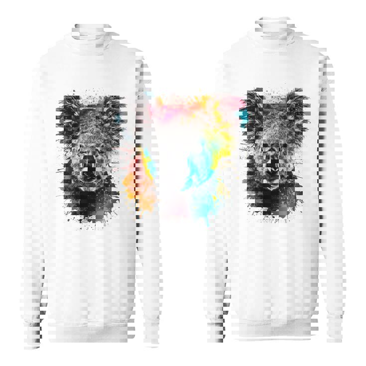 コアラ アートワーク カラフル アートアニマル コアラ スウェットシャツ