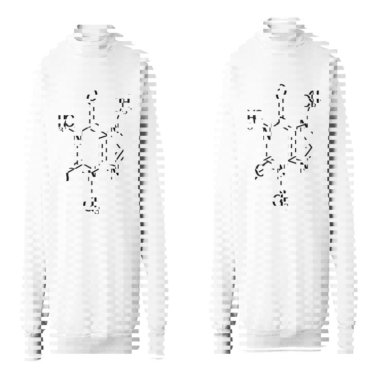 コーヒーカフェイン化学式 スウェットシャツ
