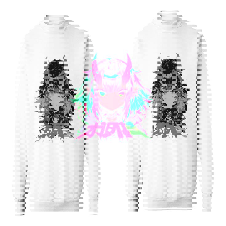 ゴシック アニメ 鬼 わいふ かわいい 日本 漫画 ヴェーパーウェア レトロ 長袖tシャツ スウェットシャツ