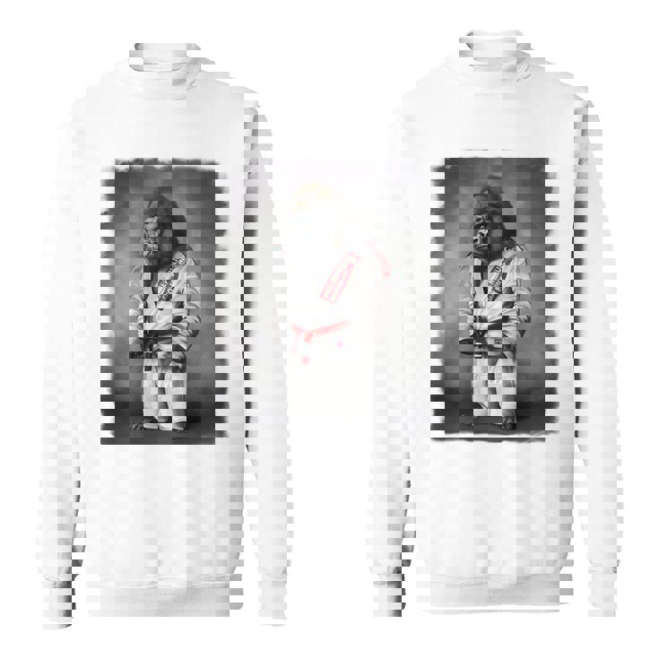 ゴリラ先生 日本の柔道と空手武道 スウェットシャツ