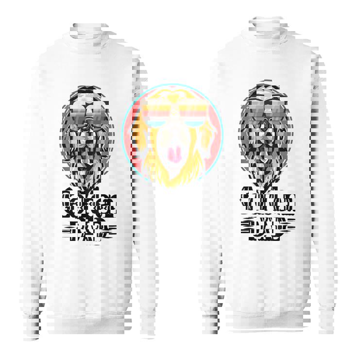 ゴールデンパパヴィンテージゴールデンレトリバー犬のための父親の日 スウェットシャツ